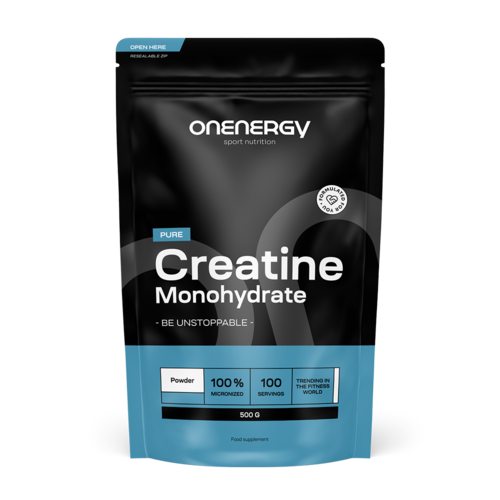 Pure kreatin monohidrat v prahu, 500 g
