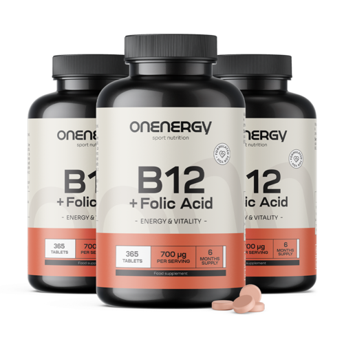 3x Vitamin B12 + folna kislina, skupaj 1095 tablet