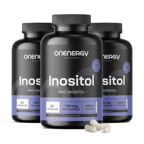 3x Inozitol 750 mg, skupaj 90 kapsul
