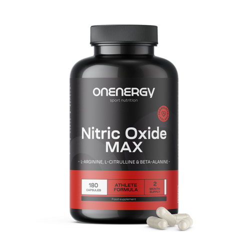 Nitric Oxide Max – kompleks z argininom, citrulinom in beta-alaninom, 180 kapsul