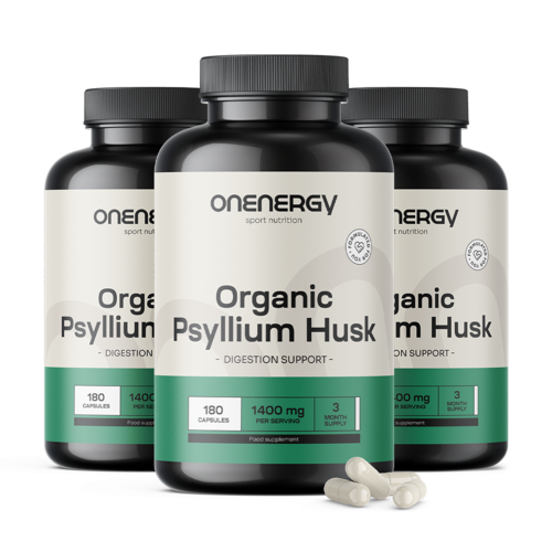 3x BIO Psilium (indijski trpotec) 1400 mg, skupaj 540 kapsul