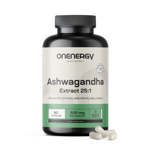 Ašvaganda 500 mg – izvleček 25:1, 90 kapsul