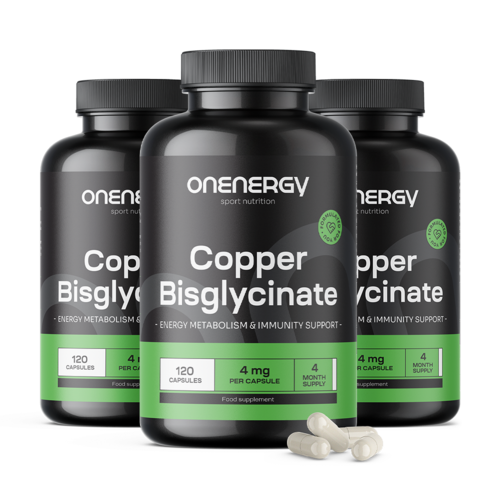 3x Bakrov bisglicinat, skupaj 360 kapsul