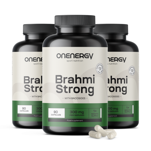 3x Brahmi Strong, skupaj 270 kapsul