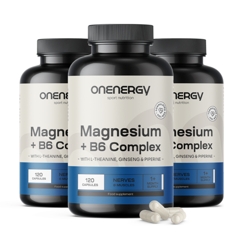 3x Magnezij + B6 kompleks, skupaj 360 kapsul