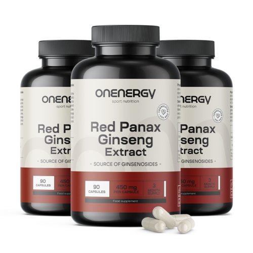 3x Rdeči ginseng (Red Panax Ginseng) – izvleček, skupaj 270 kapsul