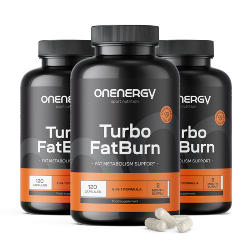 3x Turbo FatBurn, skupaj 360 kapsul