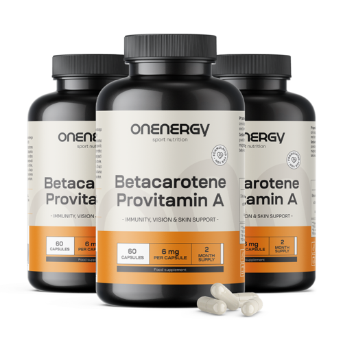 3x Beta-karoten (provitamin A), skupaj 180 kapsul