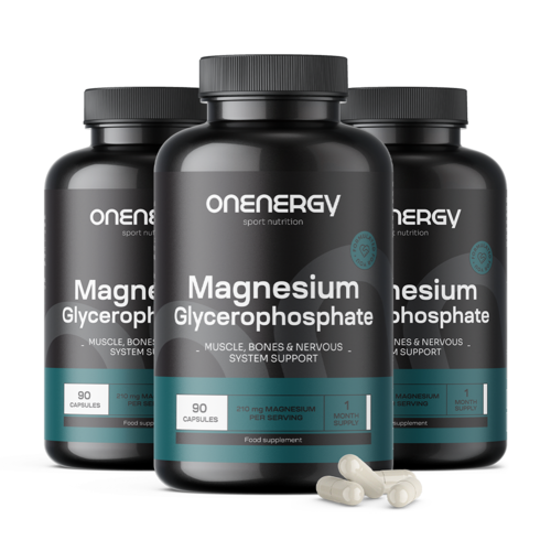 3x Magnezijev glicerofosfat, skupaj 270 kapsul