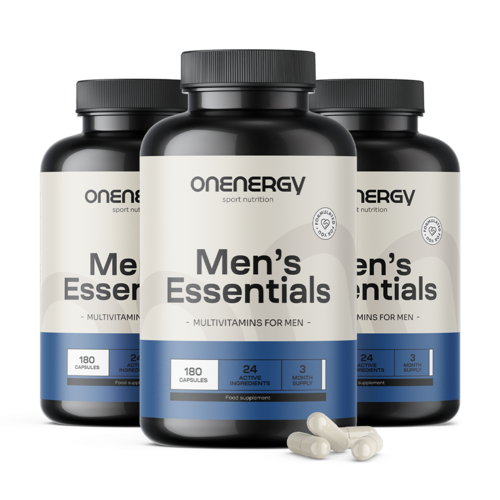 3x Men’s Essentials – multivitamini za moške, skupaj 540 kapsul