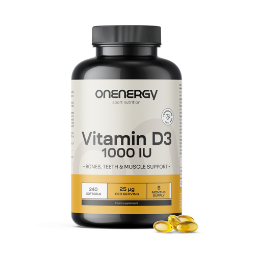 Vitamin D3 1000 i.e., 240 mehkih kapsul