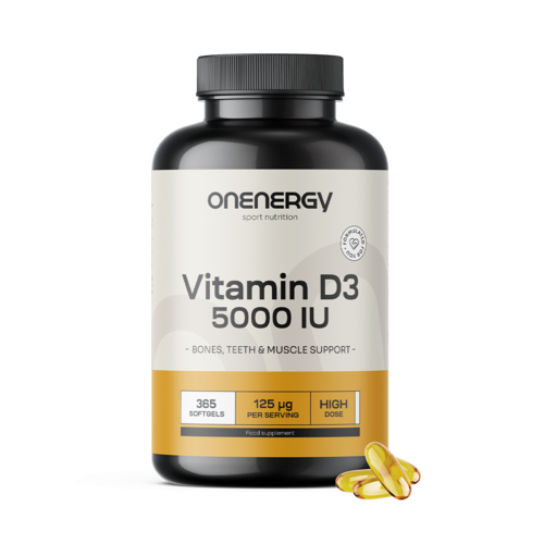 Vitamin D3 5000 i.e., 365 mehkih kapsul